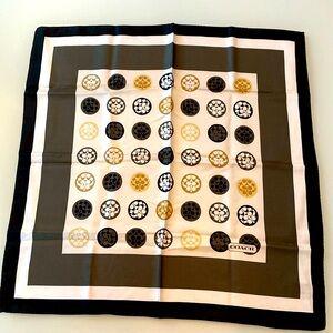 Coach Medallion silk scarf